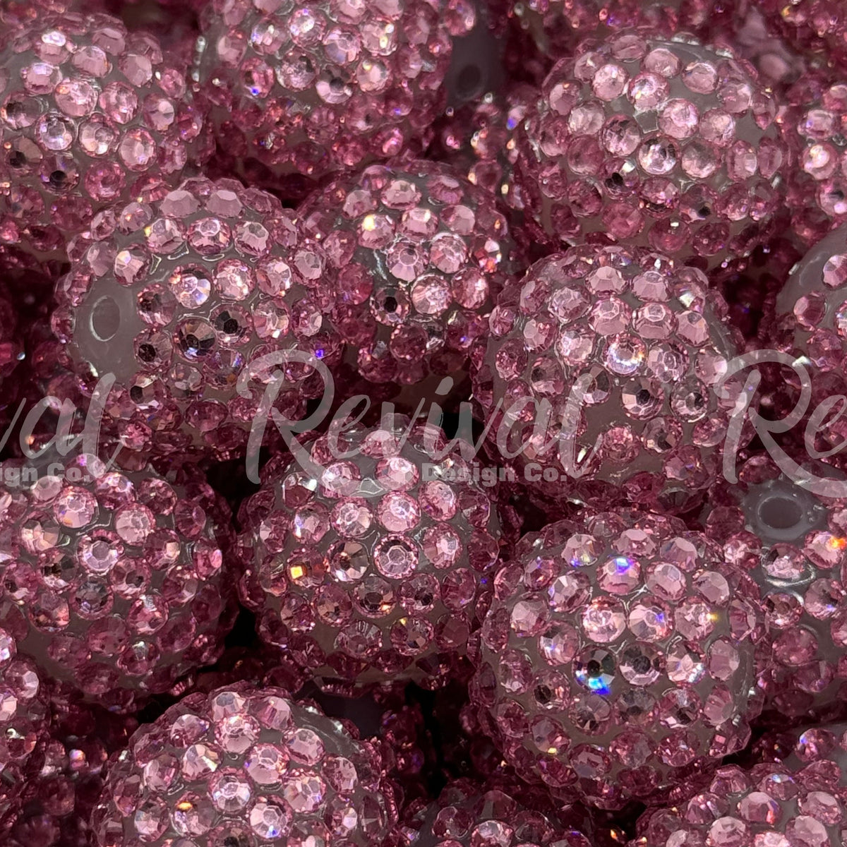 20mm Rhinestone - Rose
