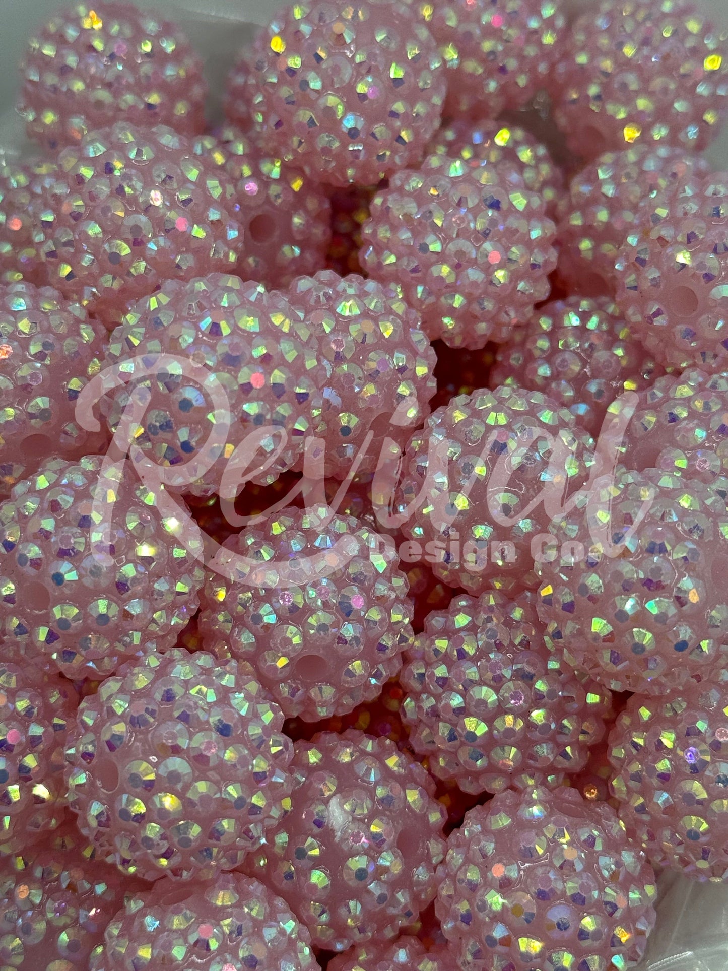 20mm Rhinestone - Bubble Gum