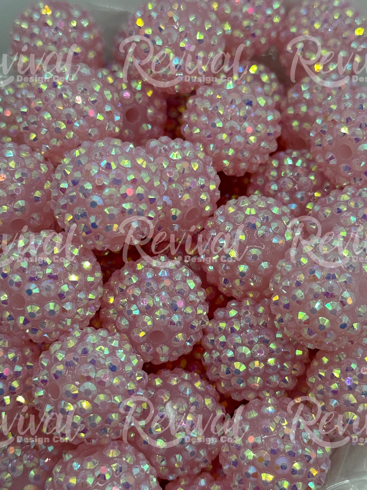 20mm Rhinestone - Bubble Gum