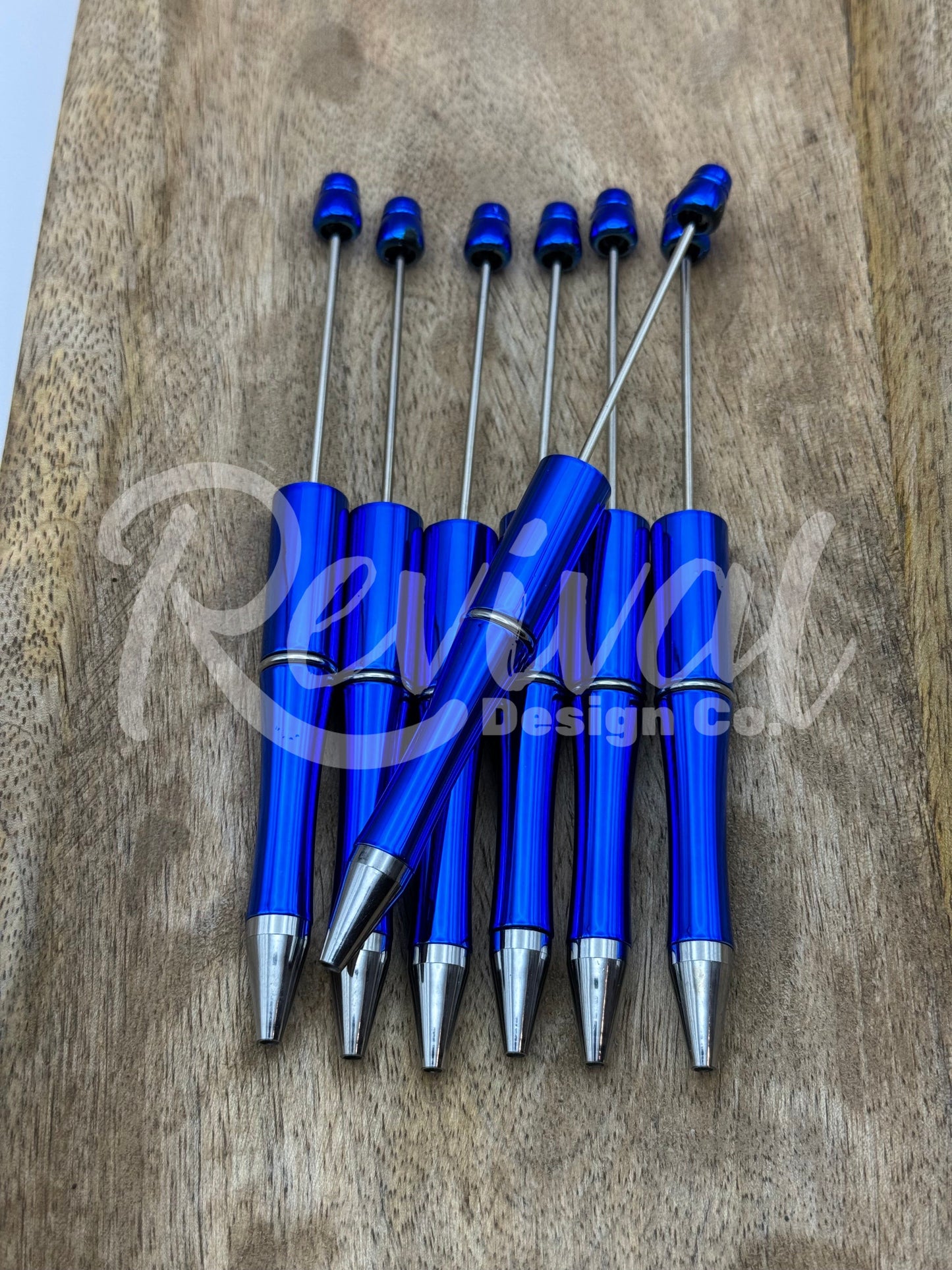 Metallic Revival Blue - Beadable Pen Base