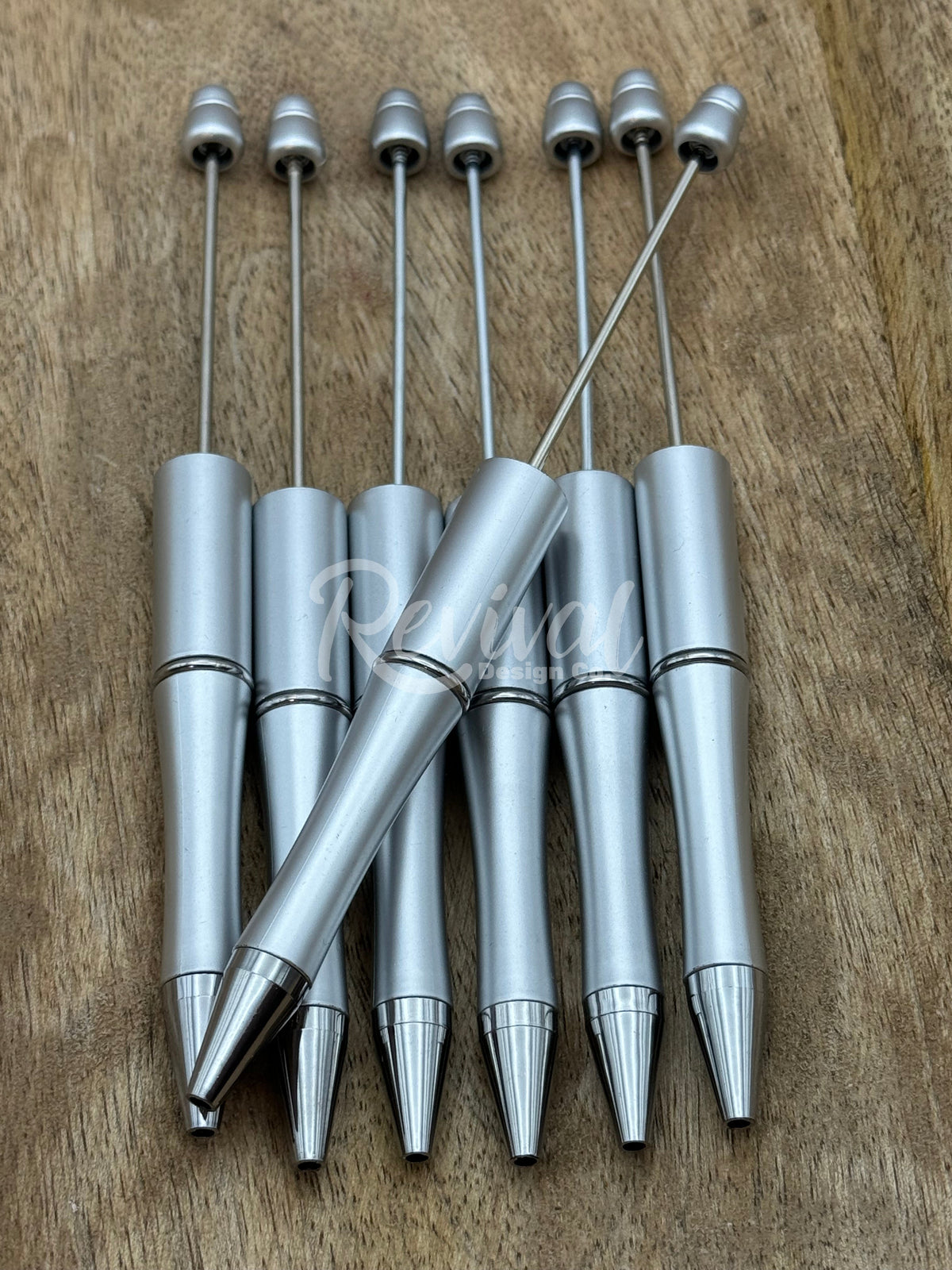 Matte Silver - Beadable Pen Base