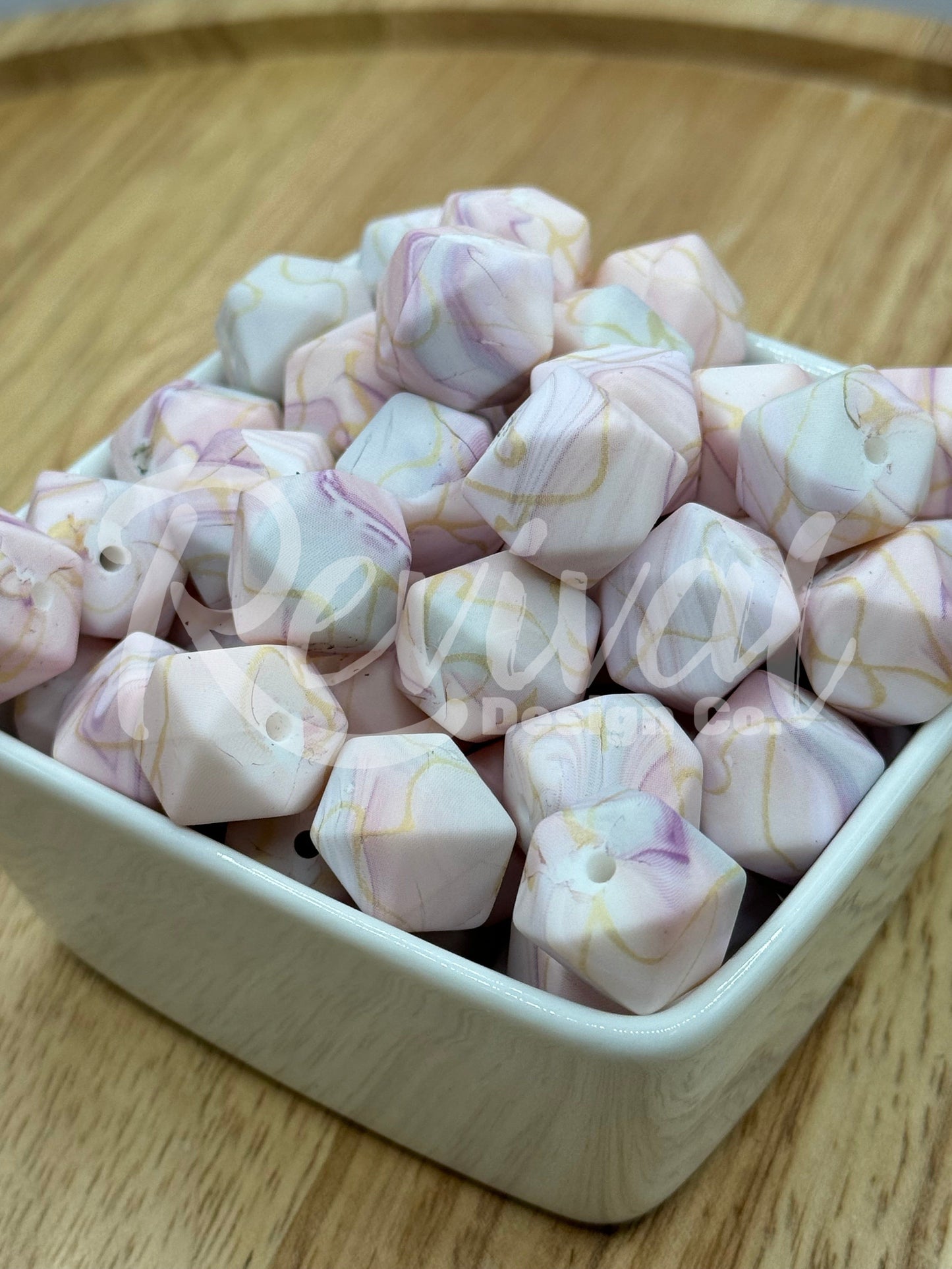 Sandstone - 14mm Silicone Hexagon