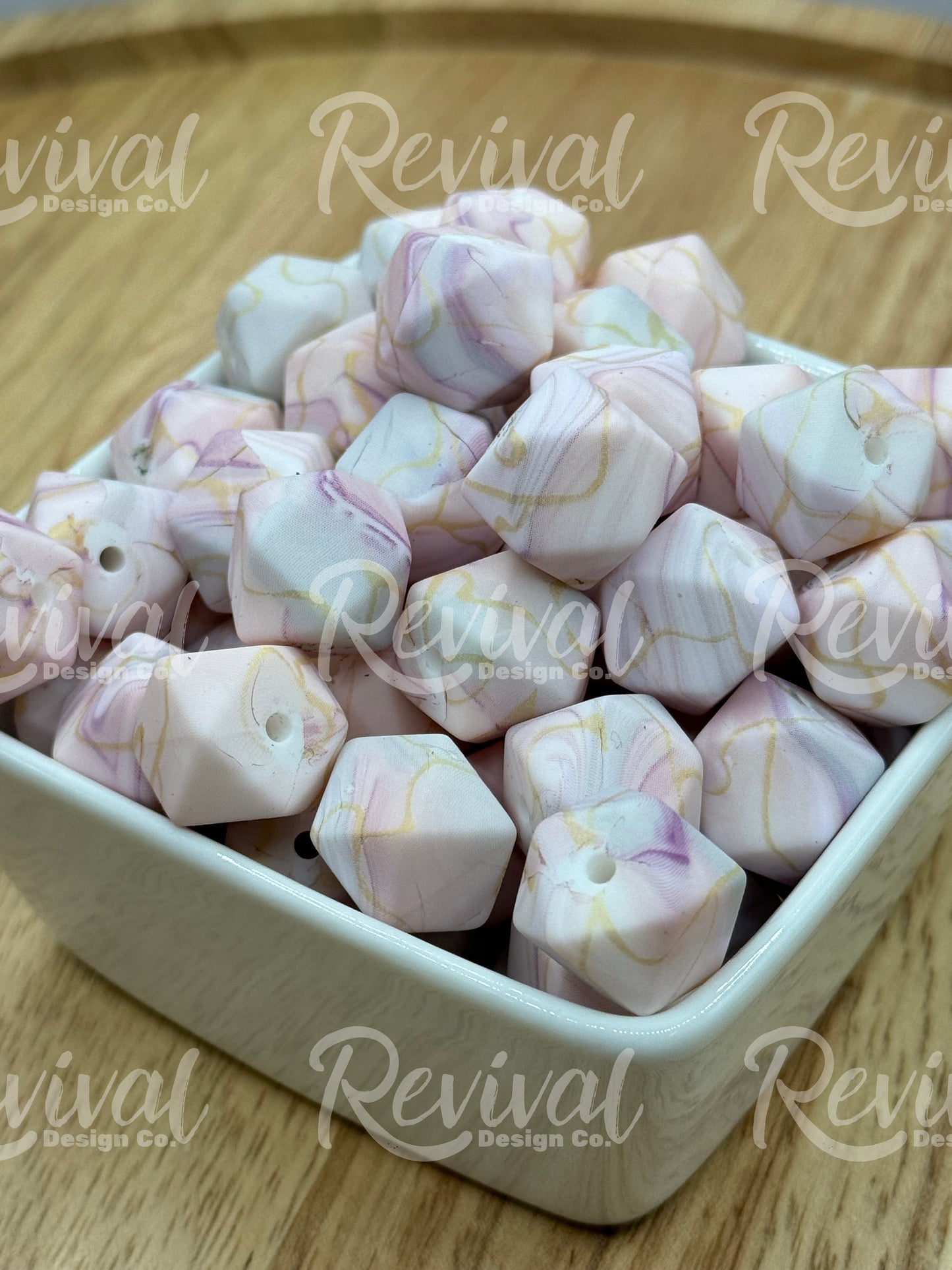Sandstone - 14mm Silicone Hexagon