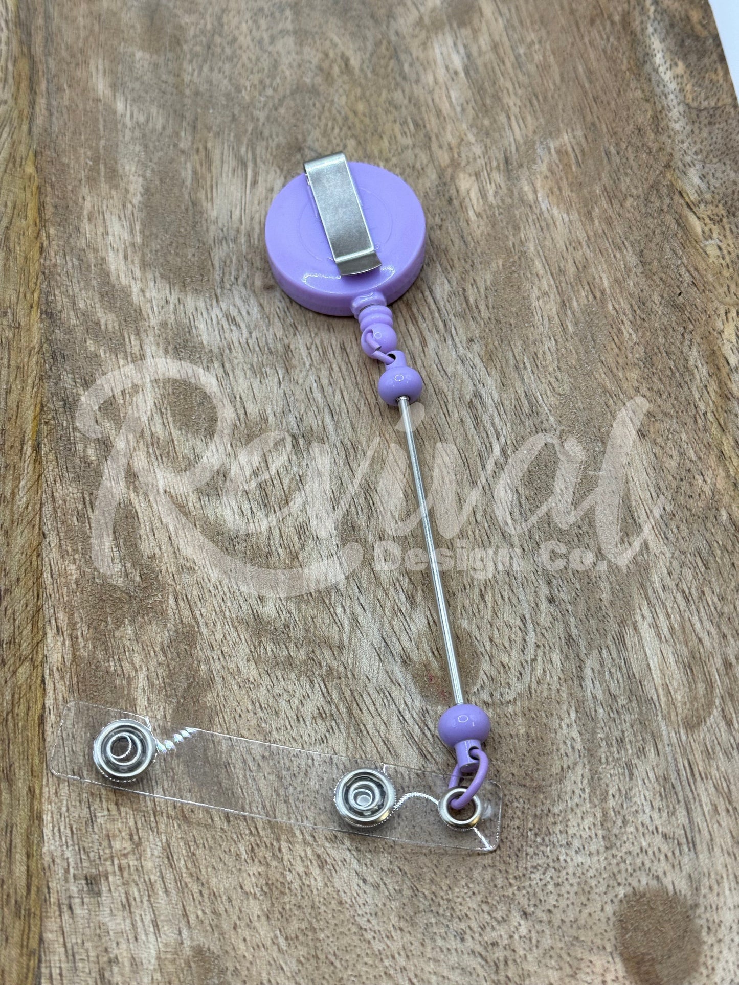 Lavender - Beadable Bar Badge Reel