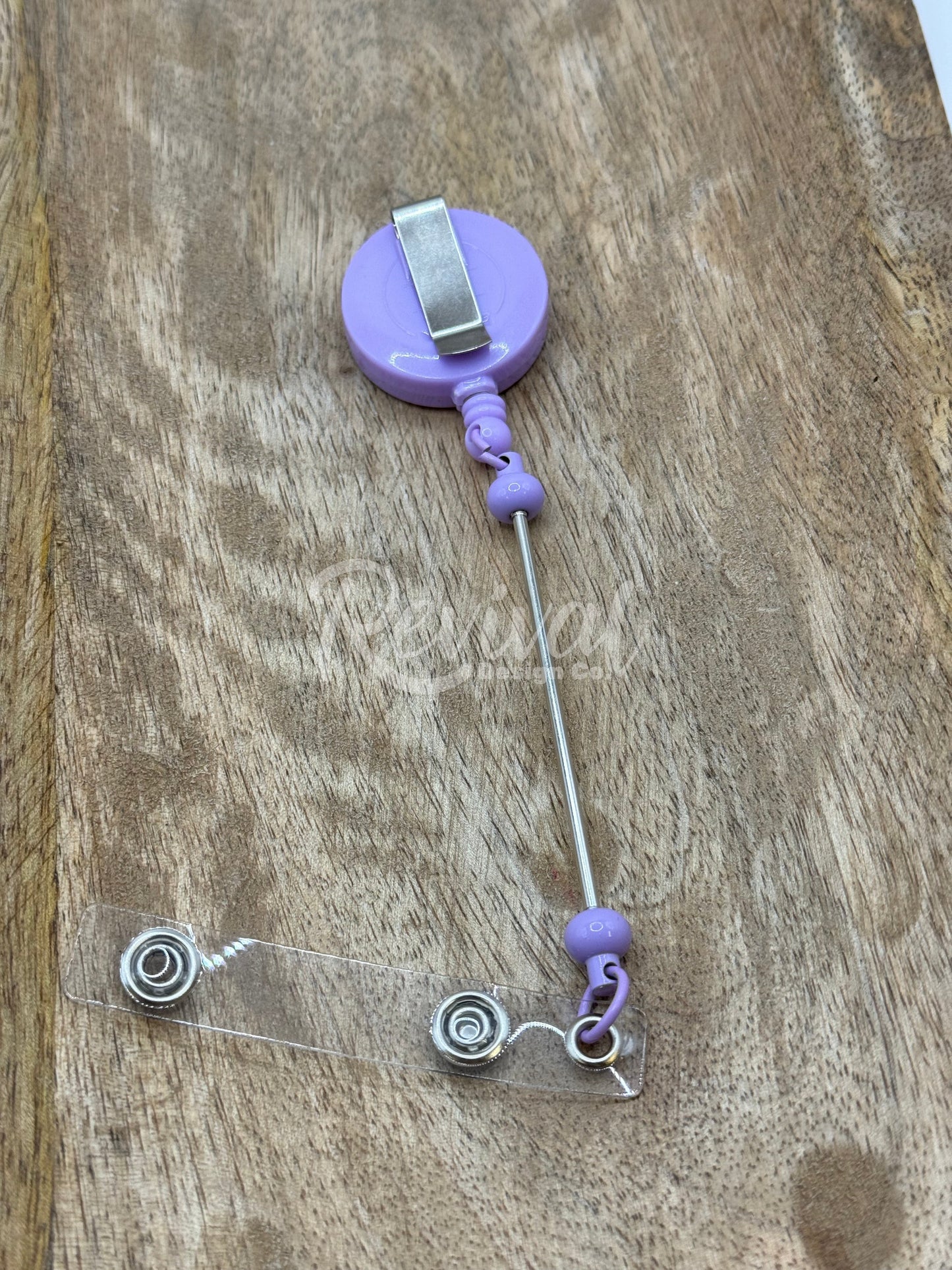 Lavender - Beadable Bar Badge Reel