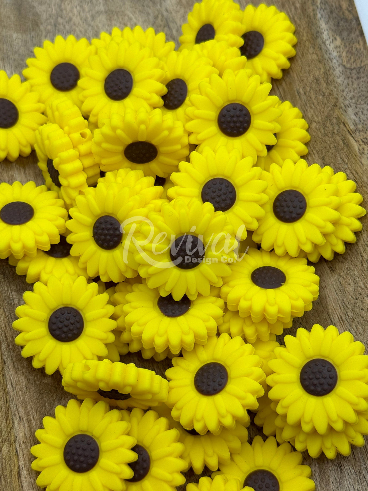 Sunflower - Silicone Focal Bead