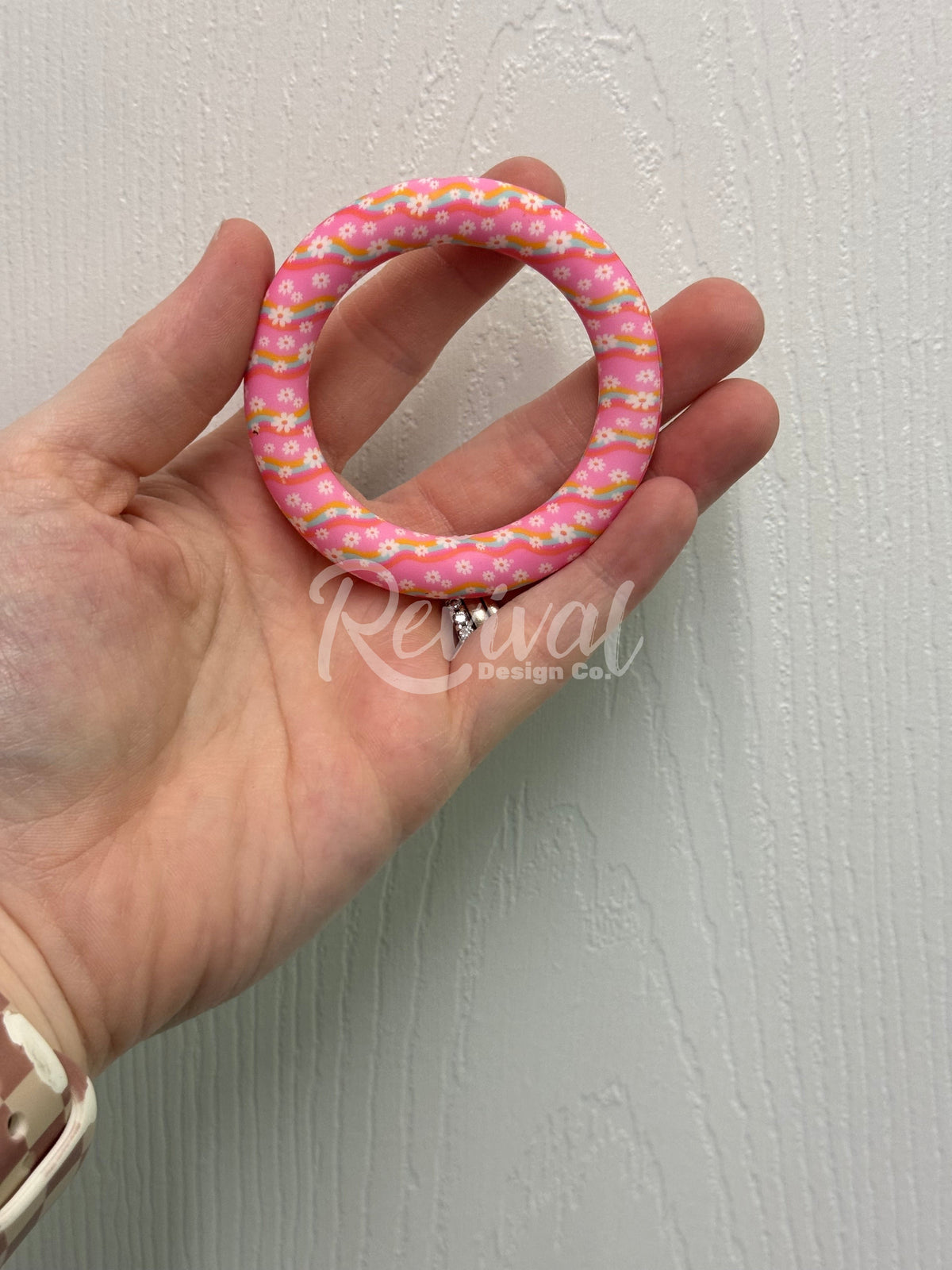 Groovy Floral - 65mm Silicone Ring