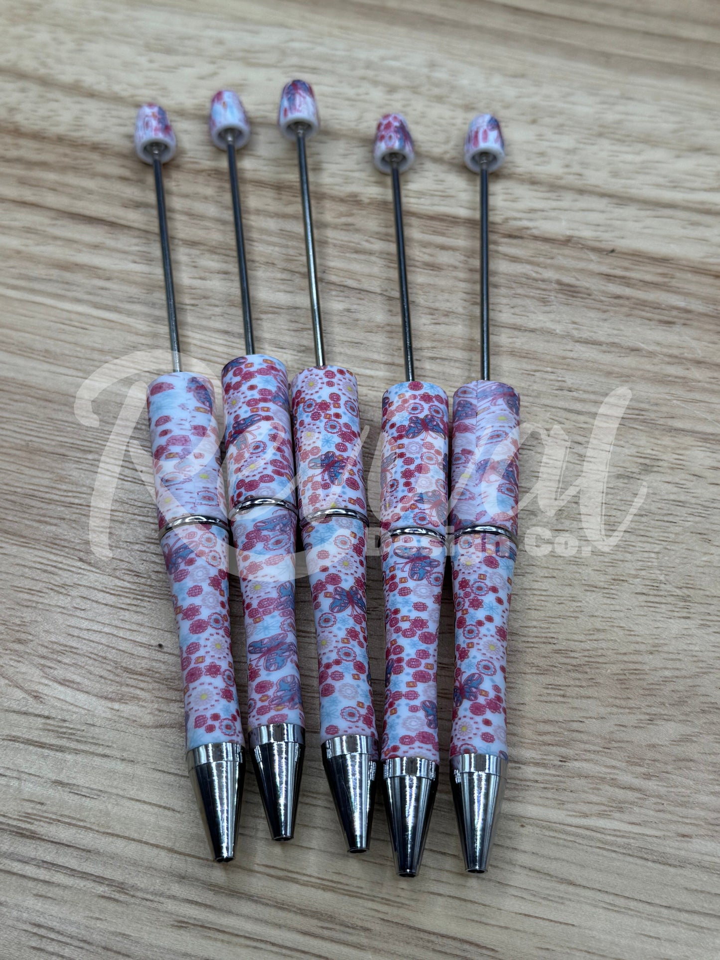 Butterfly Floral - Beadable Pen Base