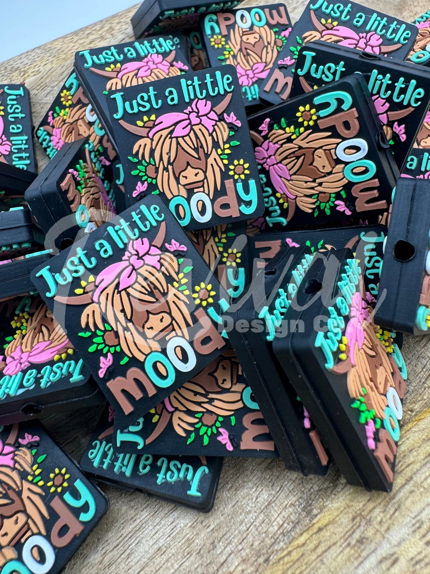 Just A Little Moody - Silicone Focal Bead