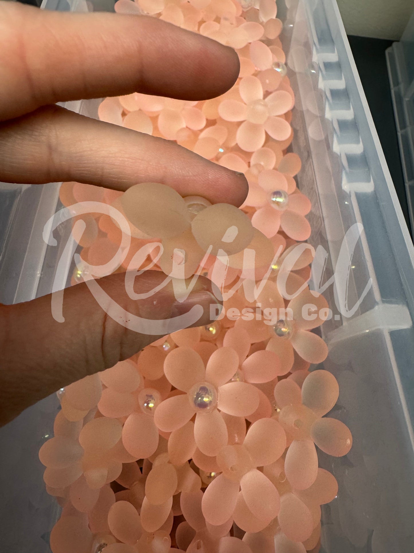 Acrylic Flower Focal - Pink