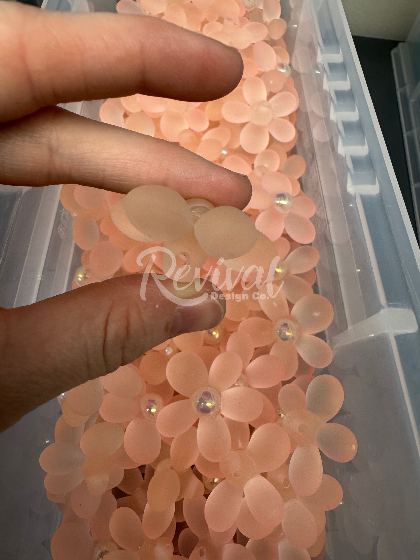 *DISCONTINUING* Acrylic Flower Focal - Pink