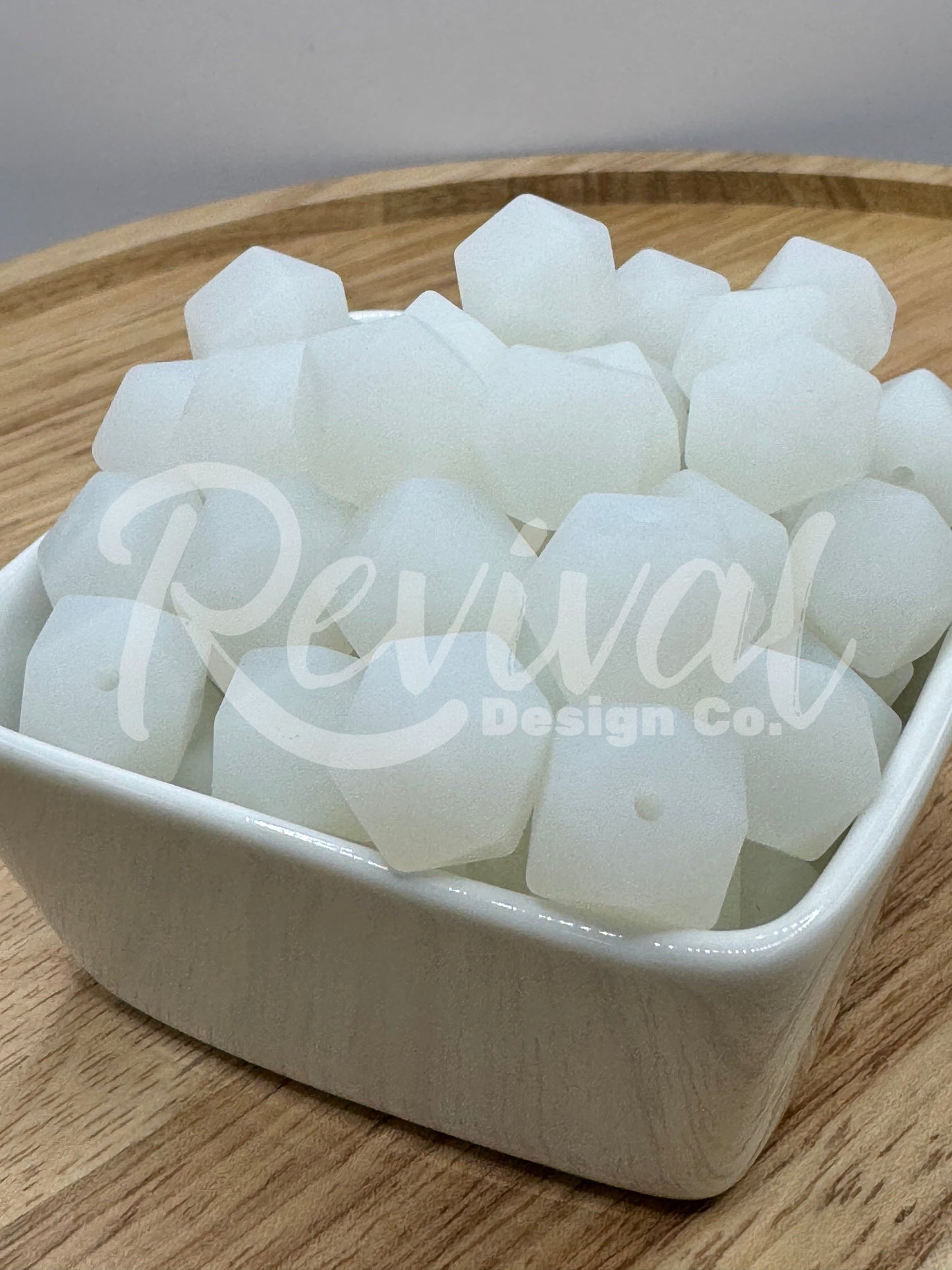 Revival Glow - 14mm Glow Hexagon Bead