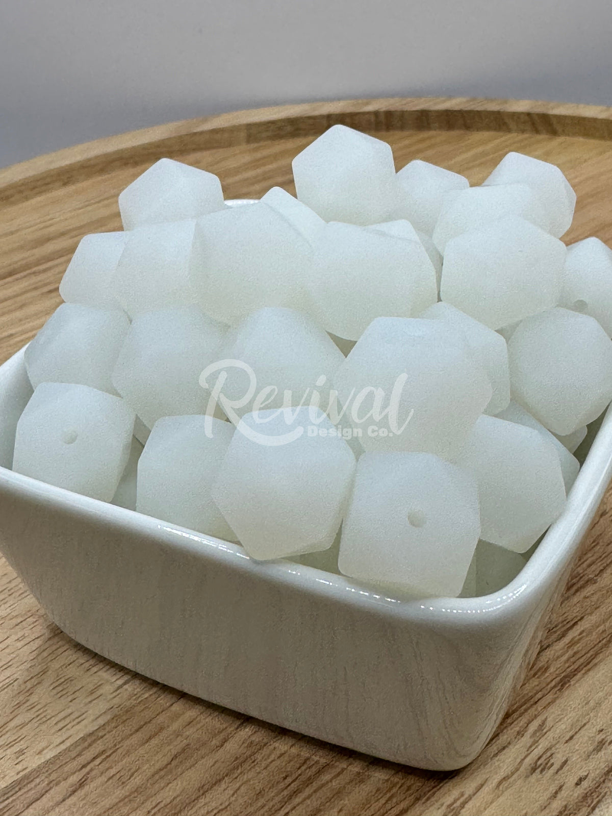 Revival Glow - 14mm Glow Hexagon Bead