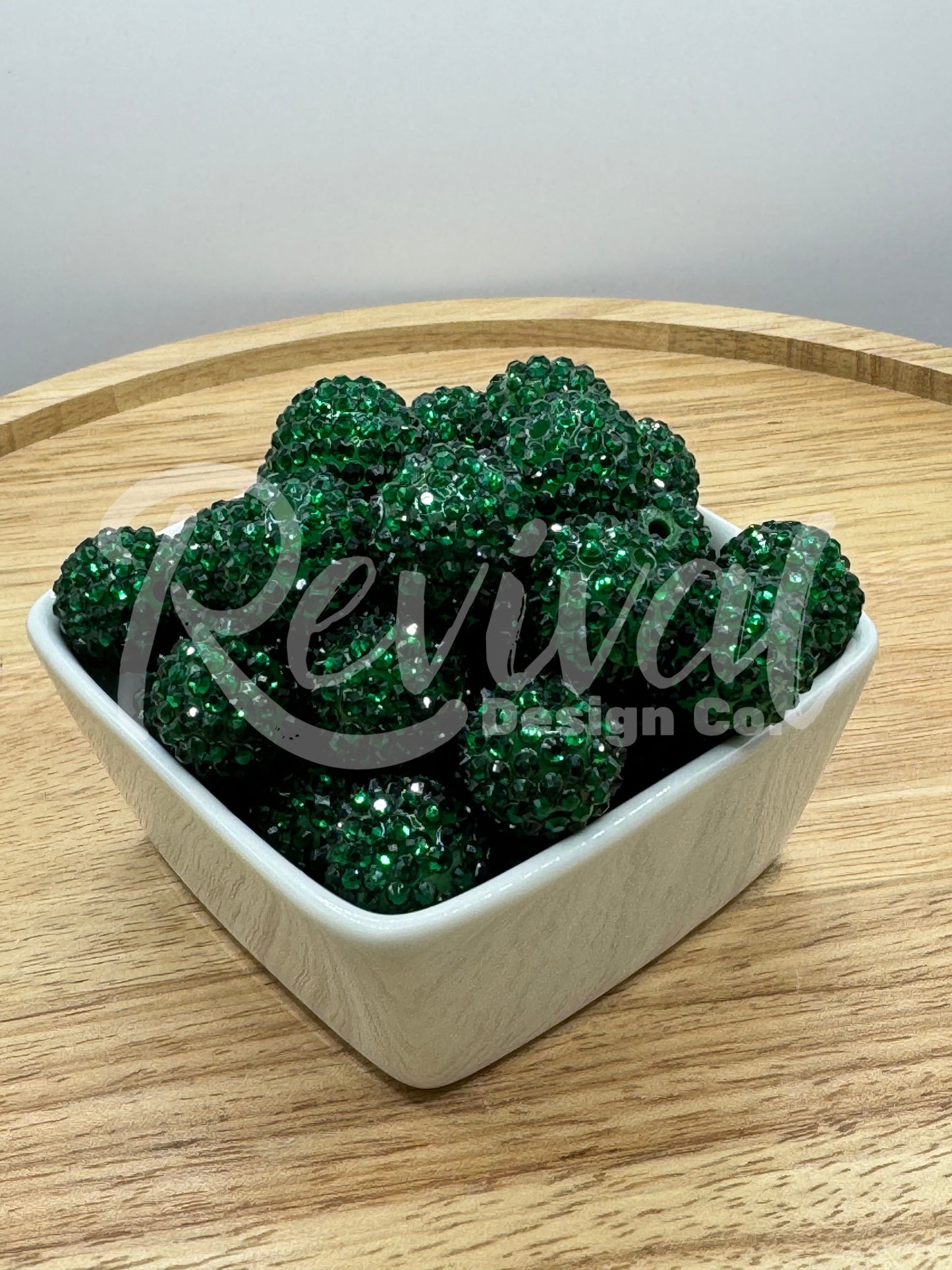 20mm Rhinestone - Emerald