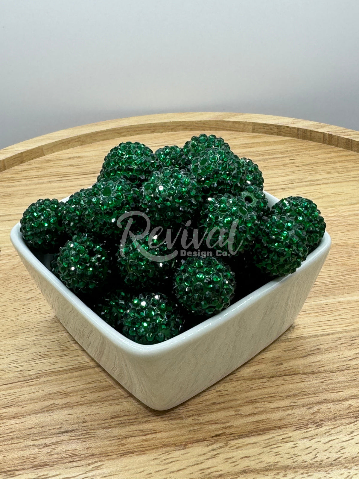 20mm Rhinestone - Emerald