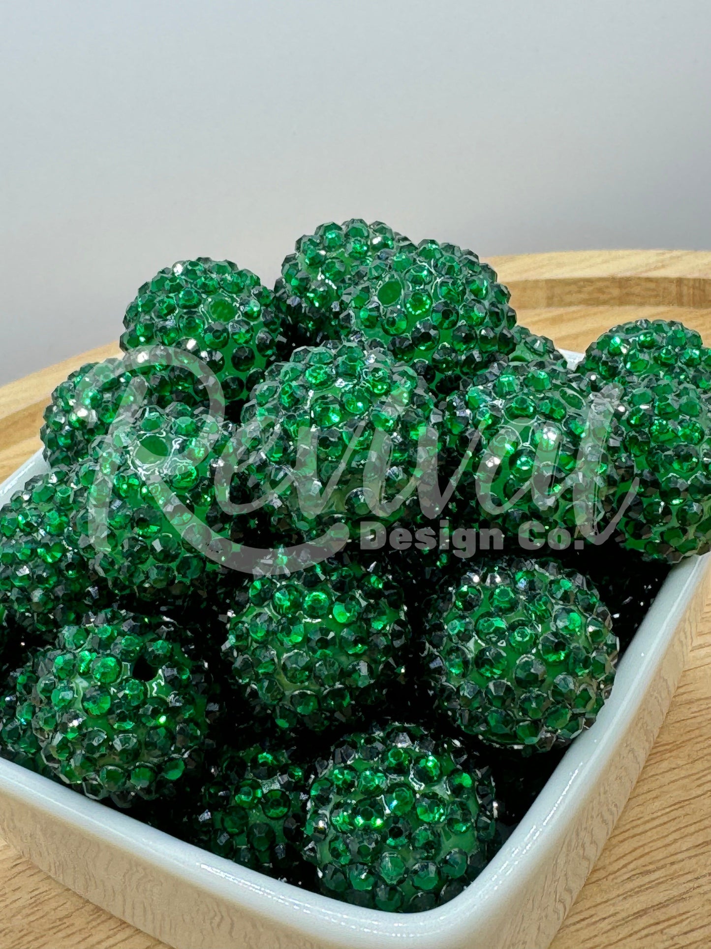 20mm Rhinestone - Emerald