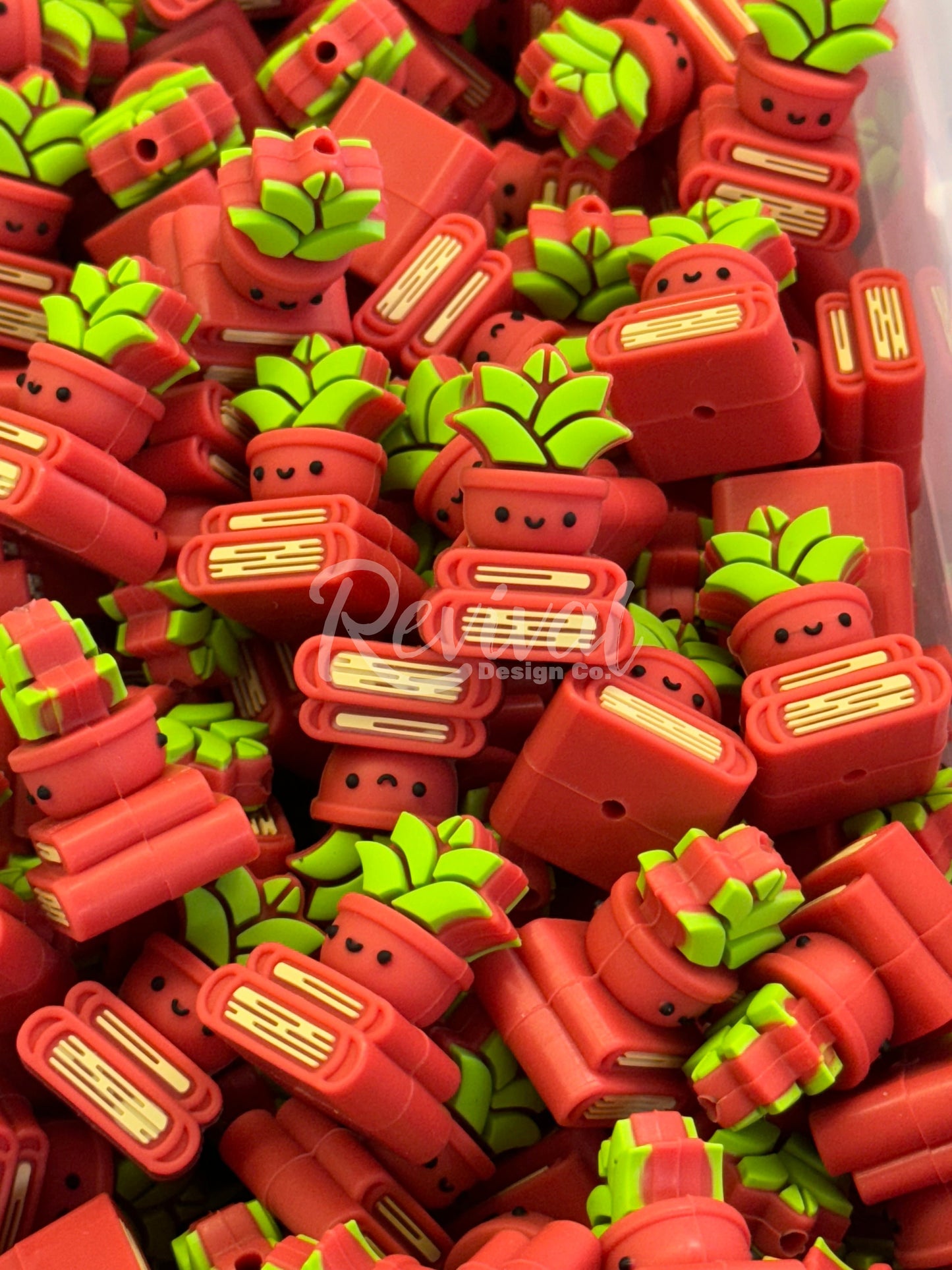 *DISCONTINUING* 3D Potted Plant - Silicone Focal Bead