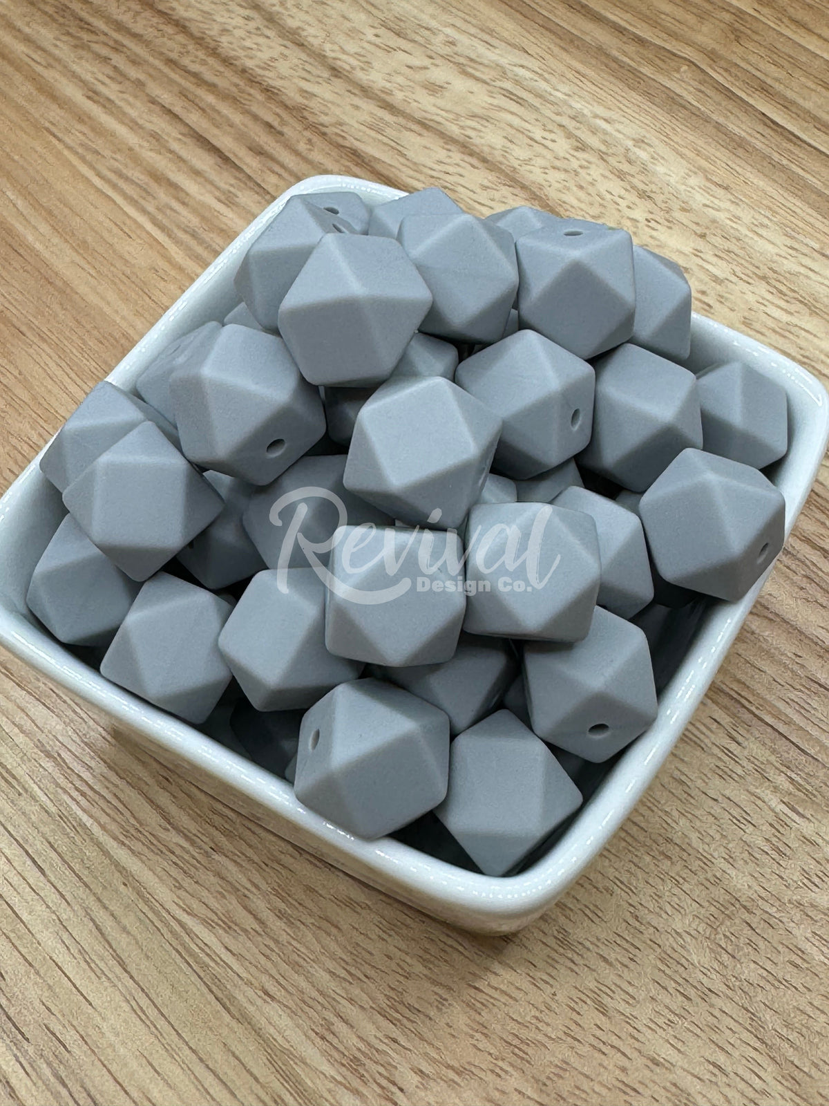 Light Gray - 14mm Silicone Hexagon