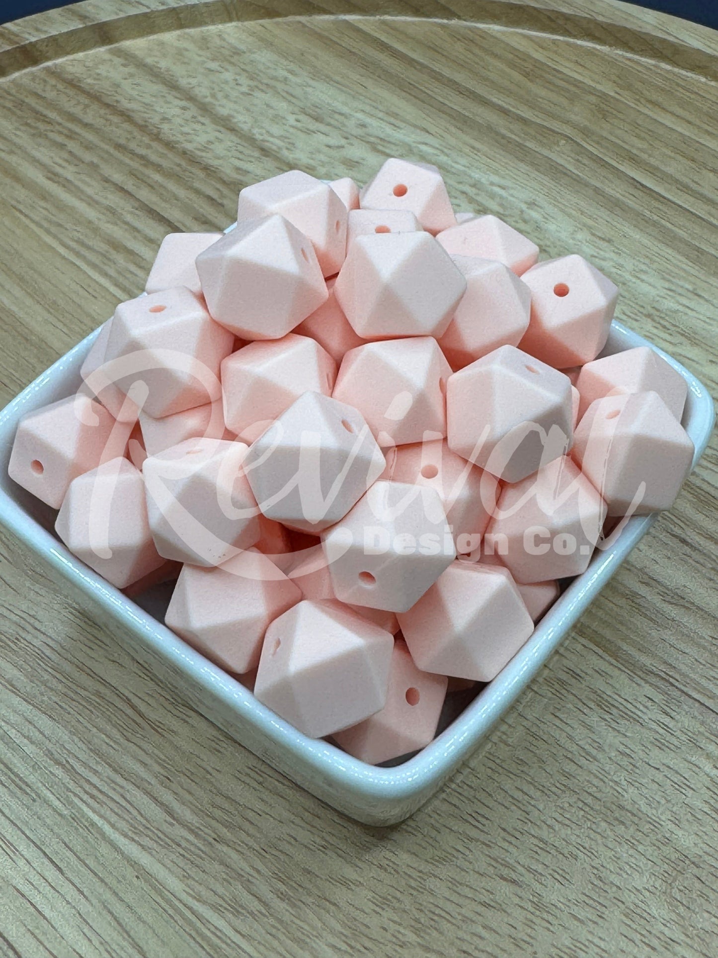 Millennial Pink - 14mm Silicone Hexagon