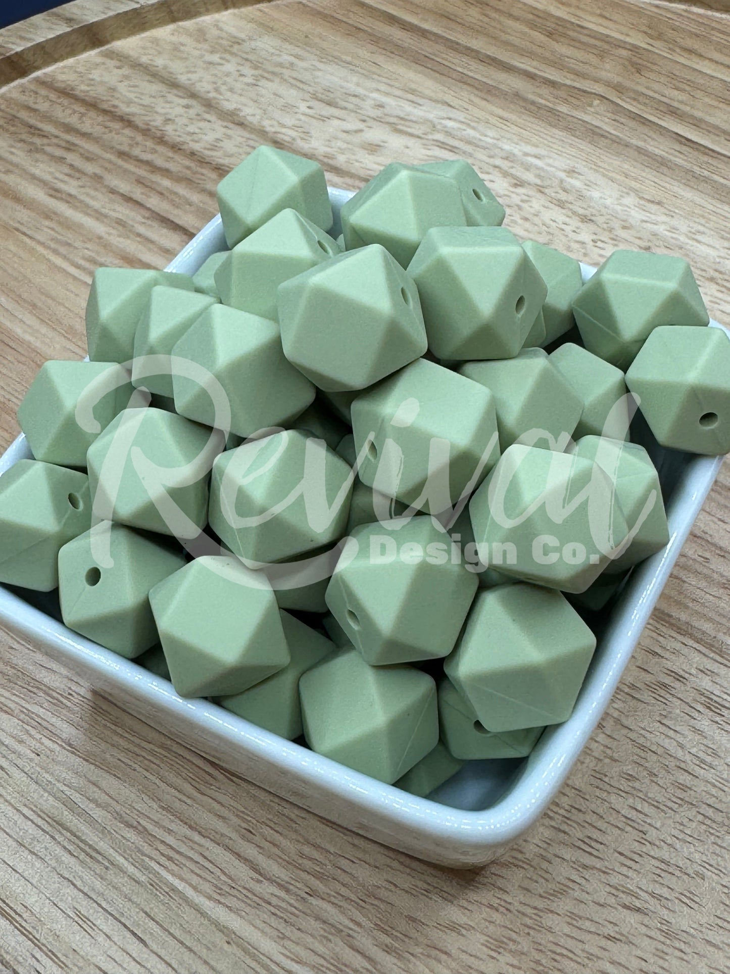 Moss - 14mm Silicone Hexagon