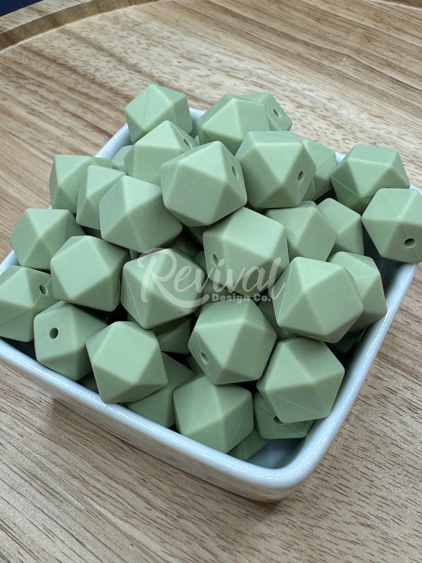 Moss - 14mm Silicone Hexagon
