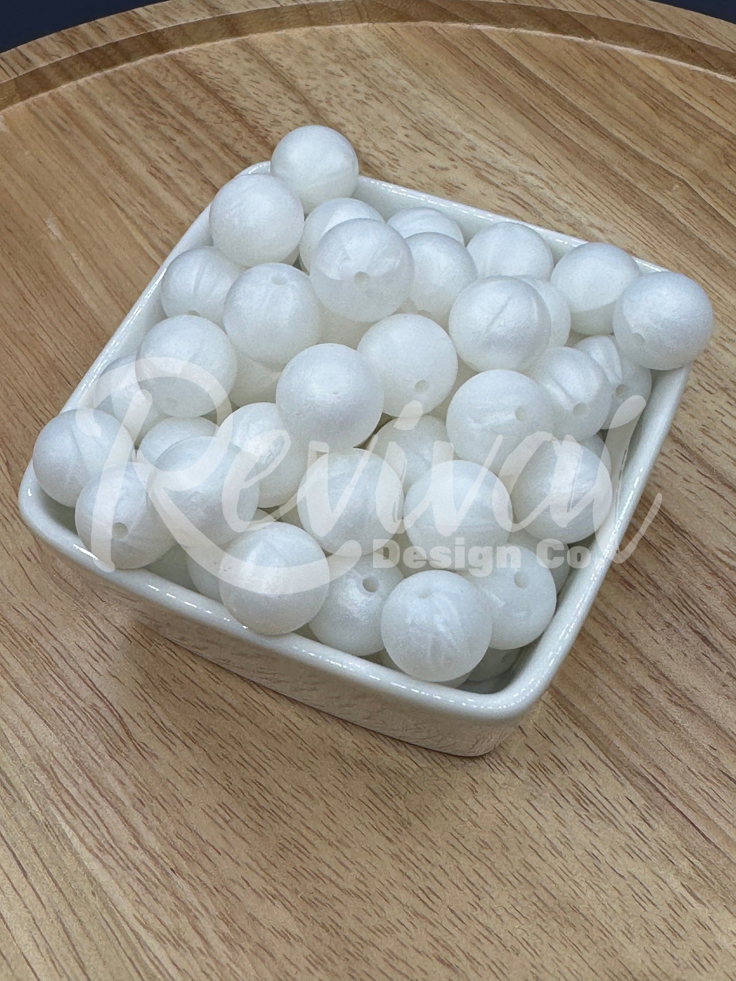 15mm Shimmer Silicone Bead - Unicorn Horn