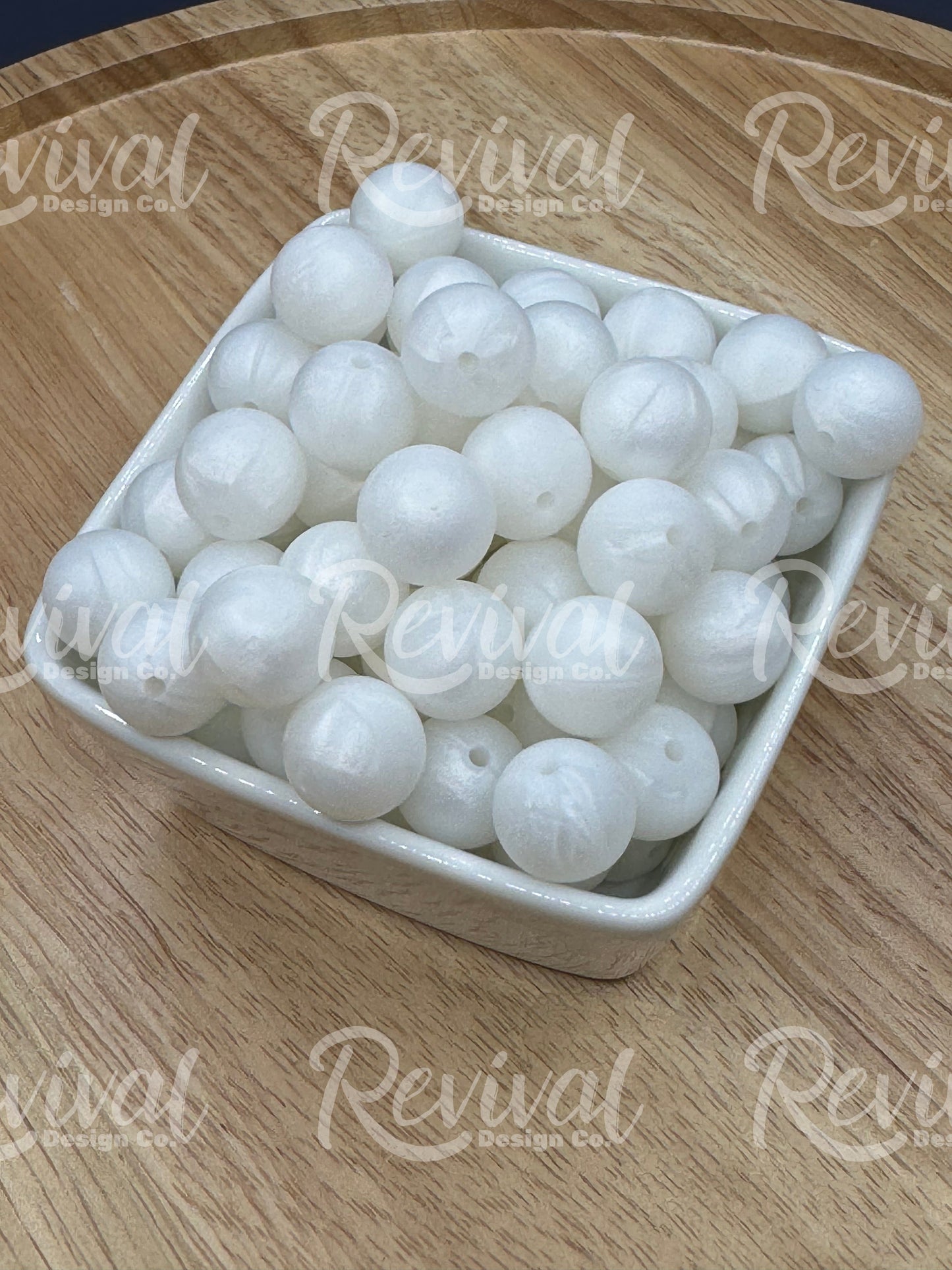 15mm Shimmer Silicone Bead - Unicorn Horn