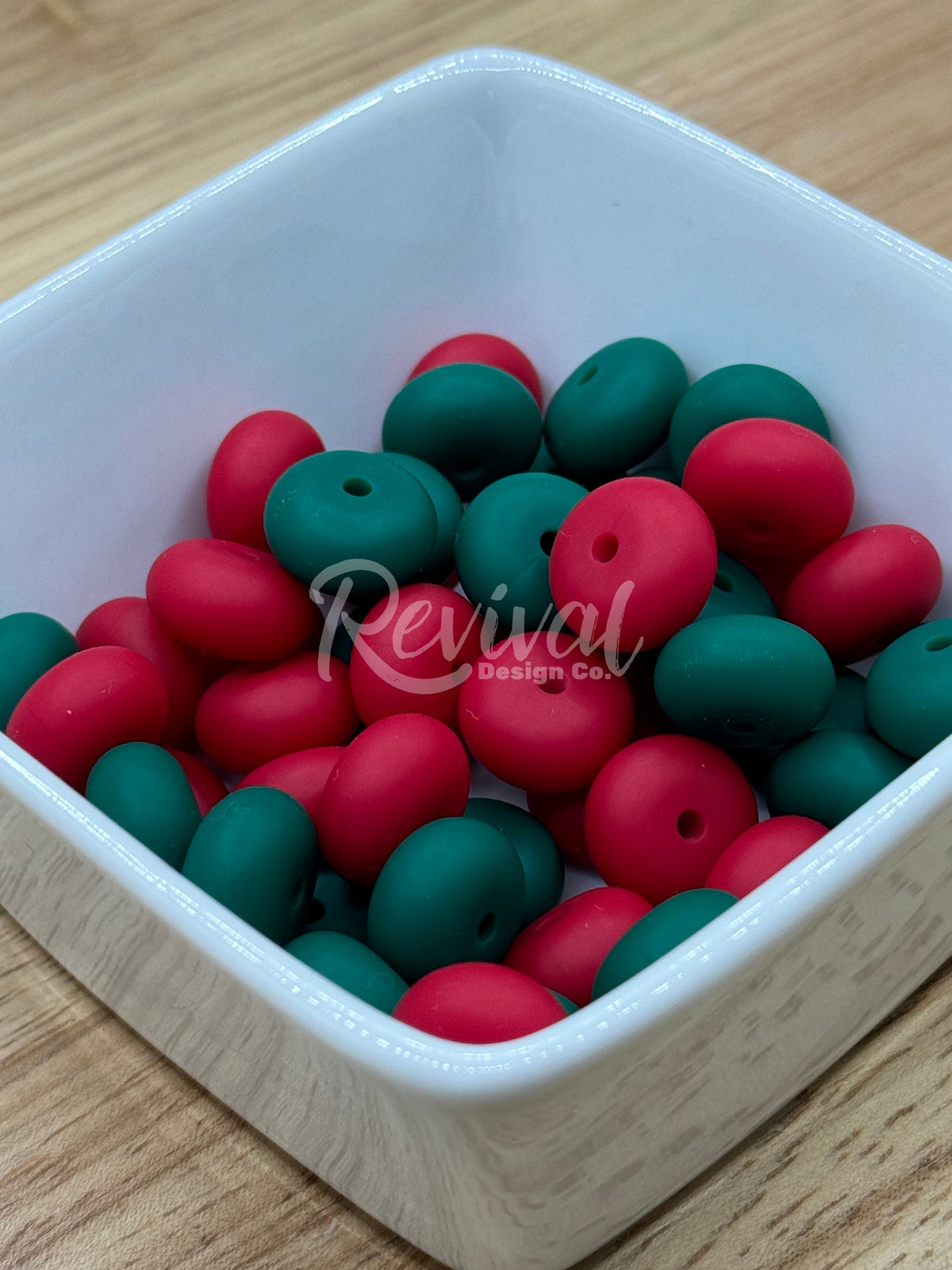 Silicone Abacus Bumpers - Mistletoe Mix - Pack of 50