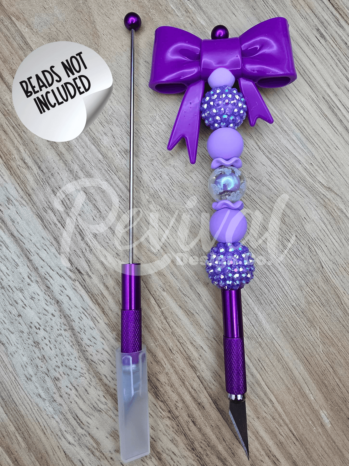 Beadable Craft Knife - Purple