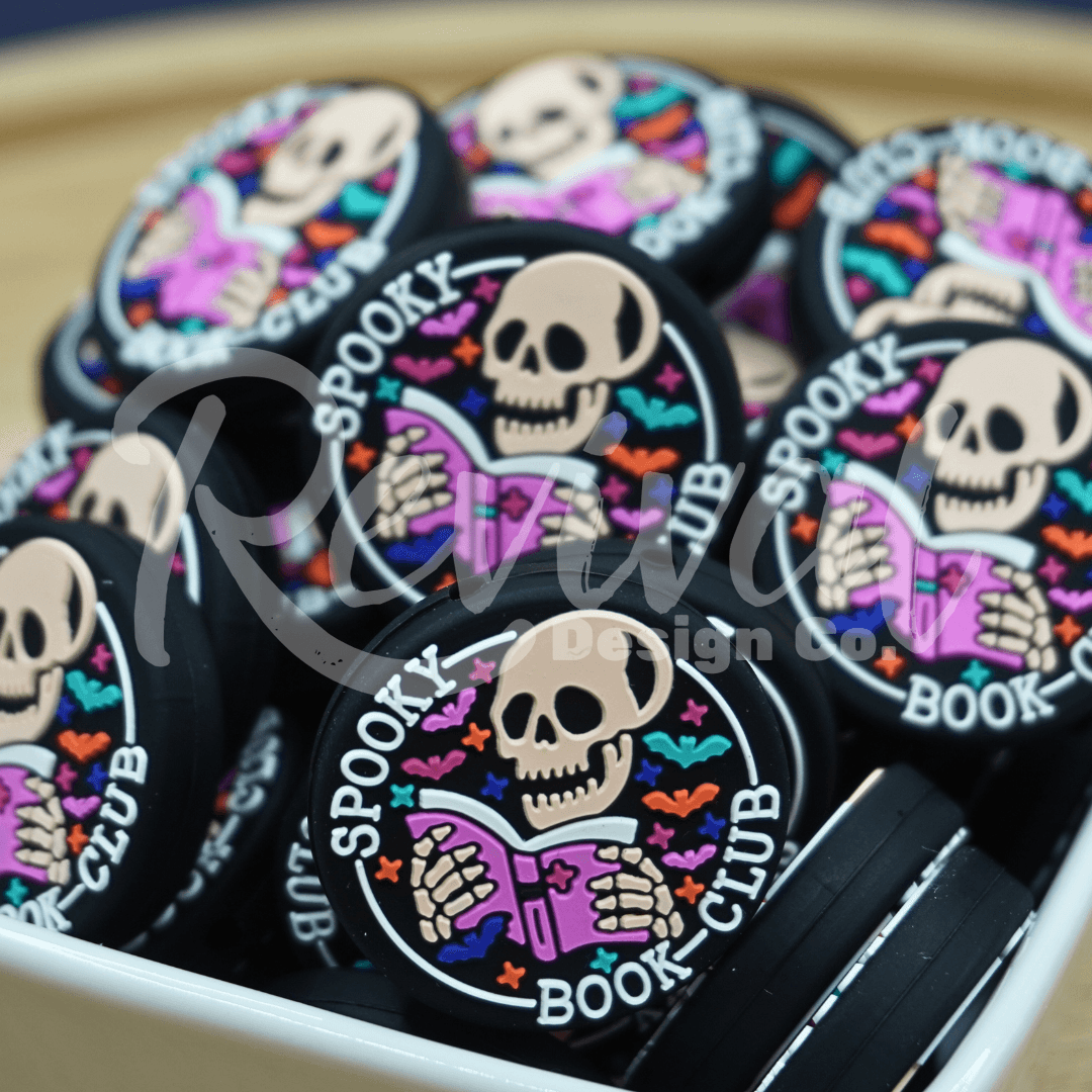 Spooky Book Club - Silicone Focal Bead