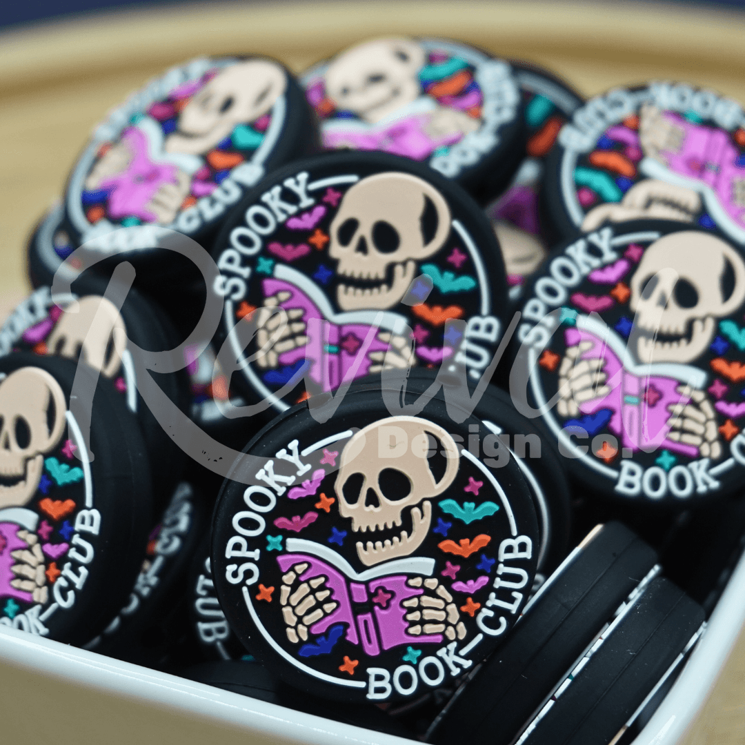 Spooky Book Club - Silicone Focal Bead