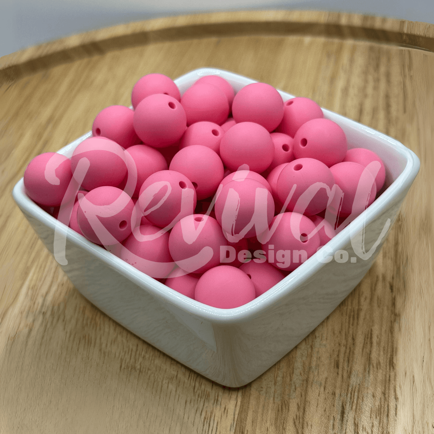 15mm Solid Color Silicone Bead - Starburst