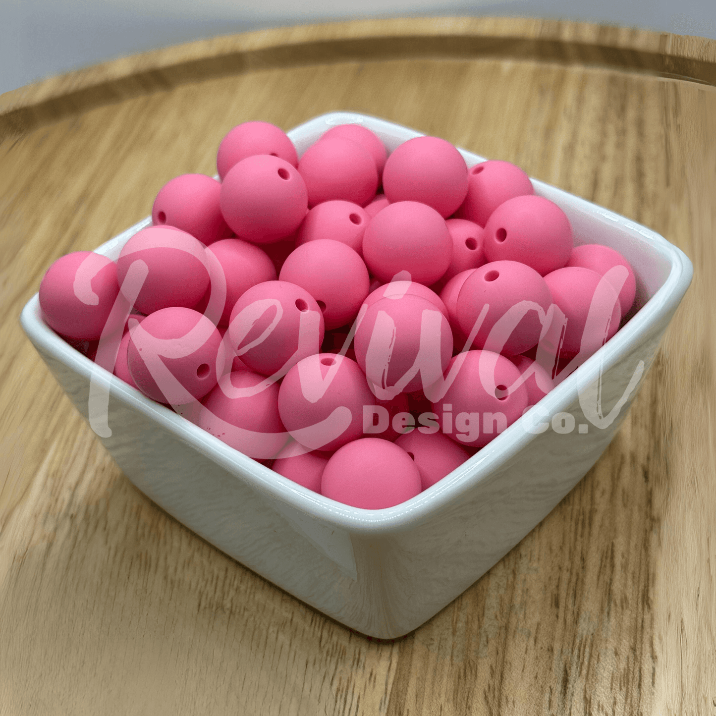 15mm Solid Color Silicone Bead - Starburst