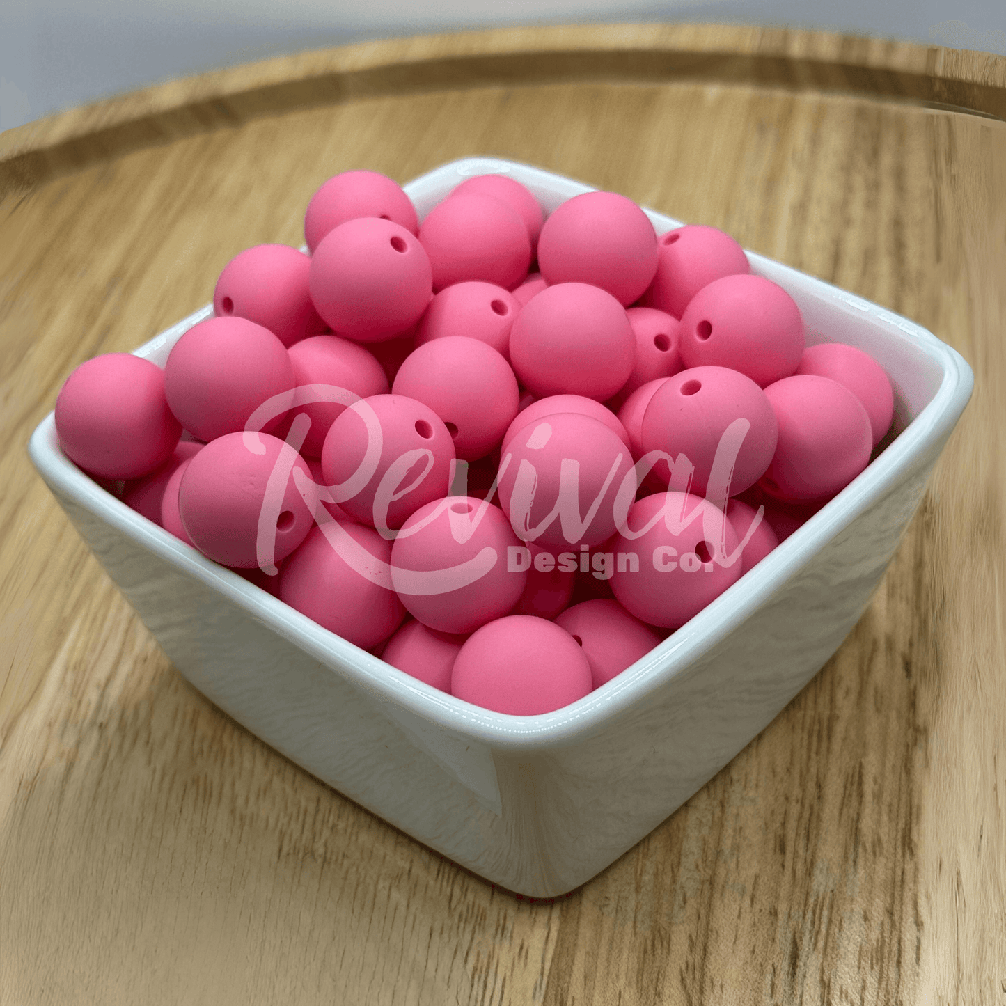 15mm Solid Color Silicone Bead - Starburst