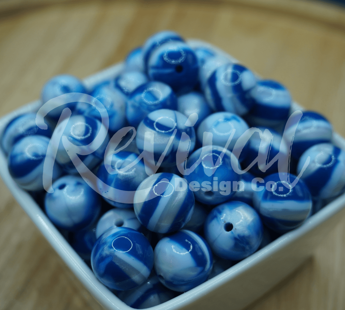 Moonlit Tide - 15mm Jelly Silicone Bead