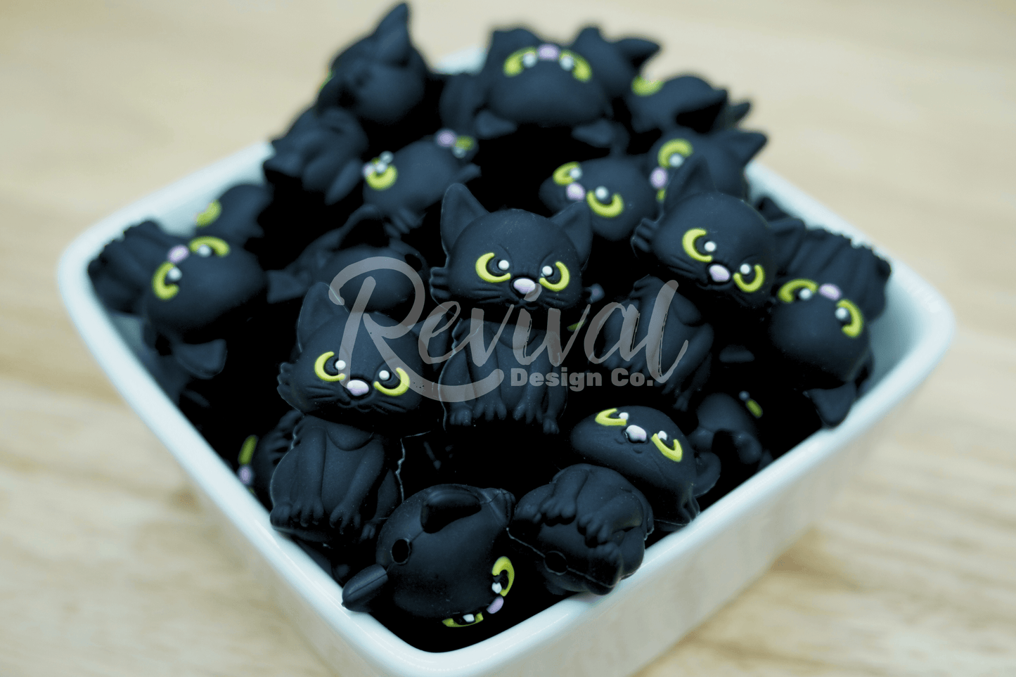 Salem the Black Cat - Silicone Focal Bead