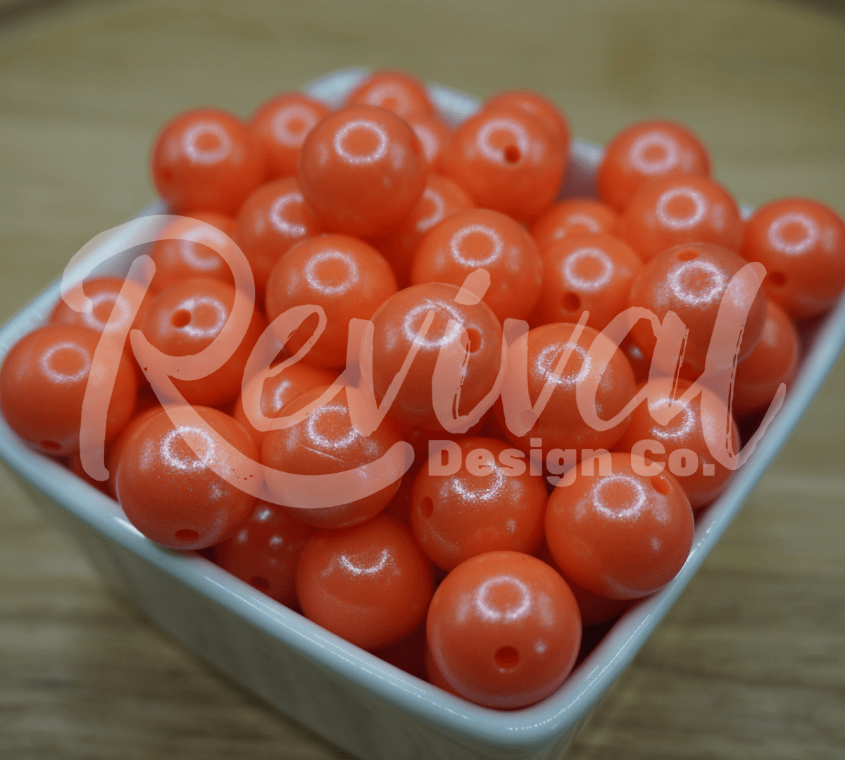 Coral - 15mm Opal Silicone Bead