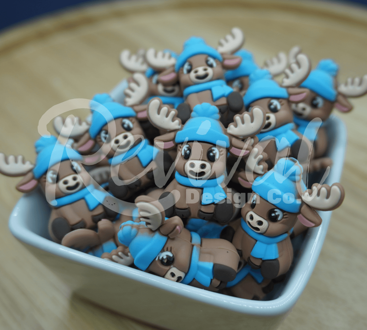 3D Milton the Moose - Silicone Focal Bead