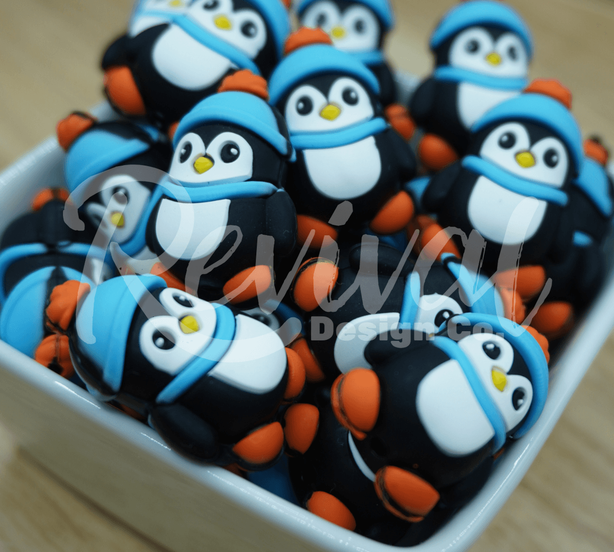 3D Pamela the Penguin - Silicone Focal Bead