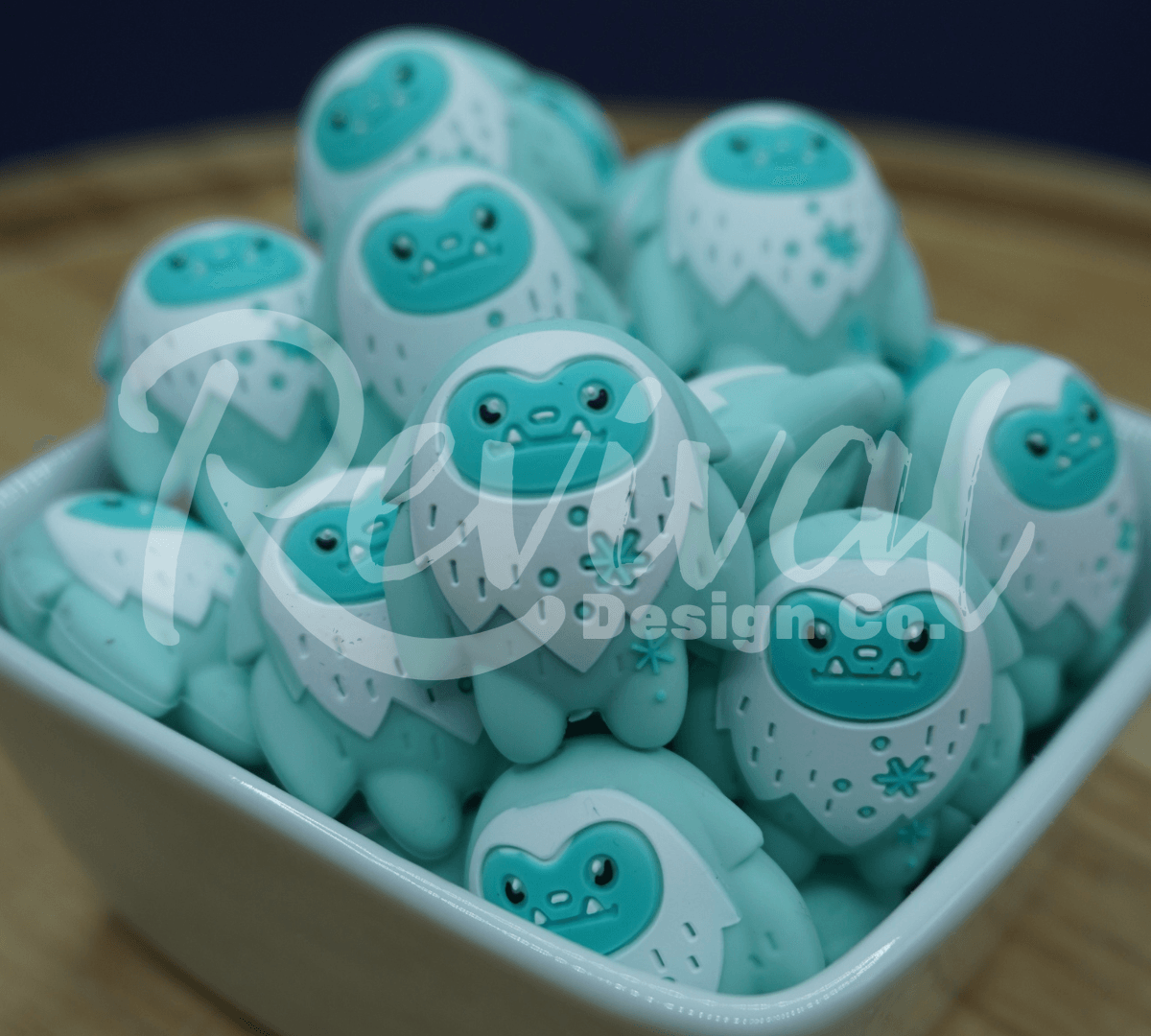 3D Jetti the Yeti - Silicone Focal Bead