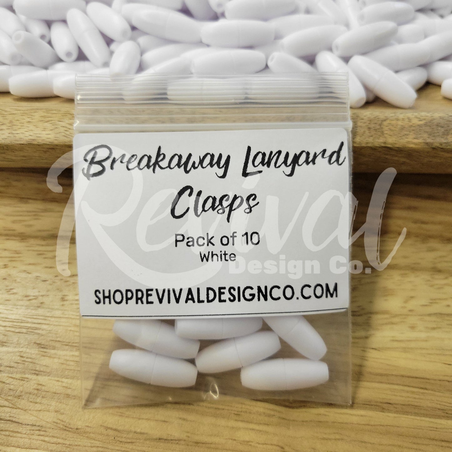 White - Break-Away Lanyard Clasp