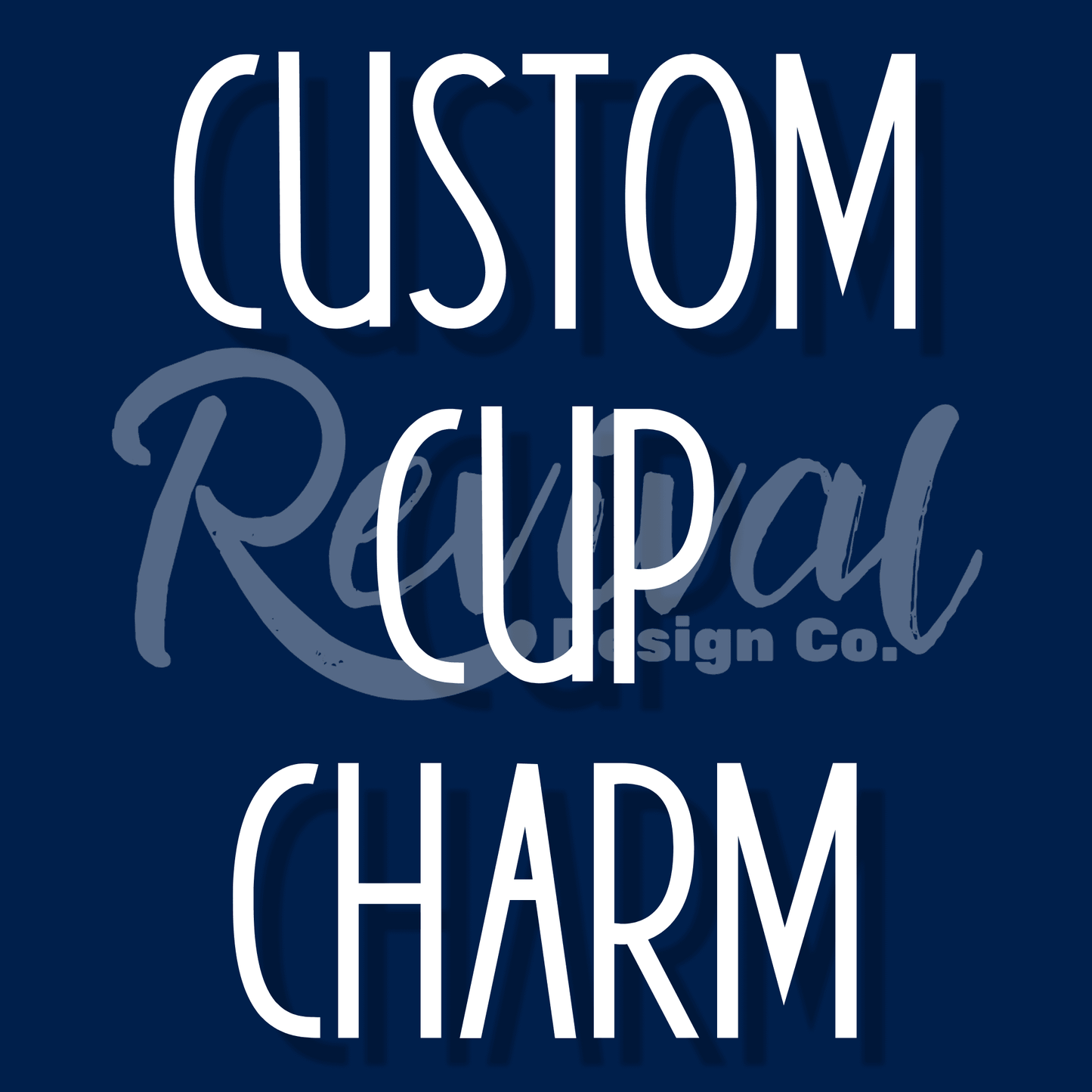 Custom Silicone Beaded Cup Charm