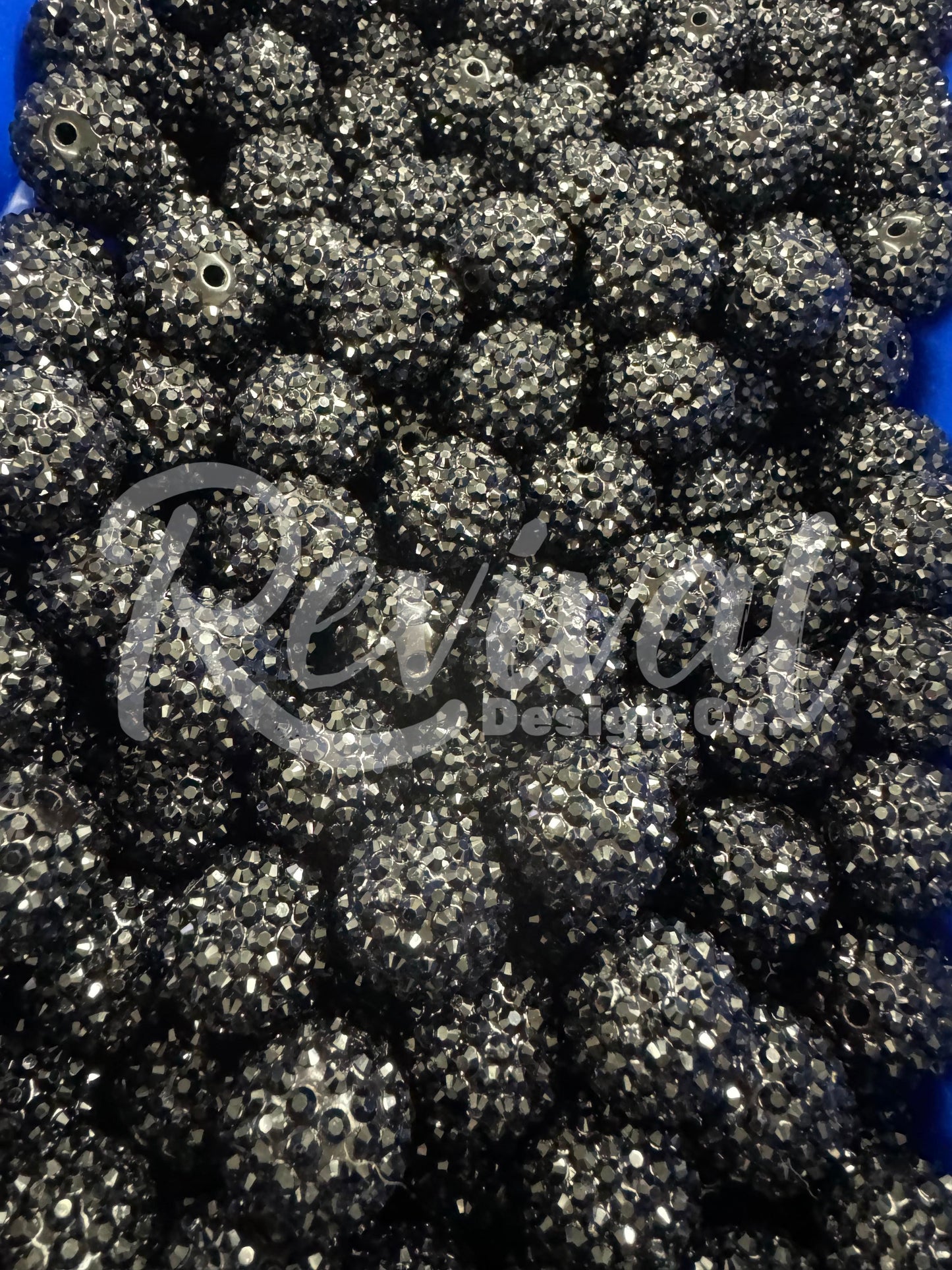 20mm Rhinestone - Jet Black