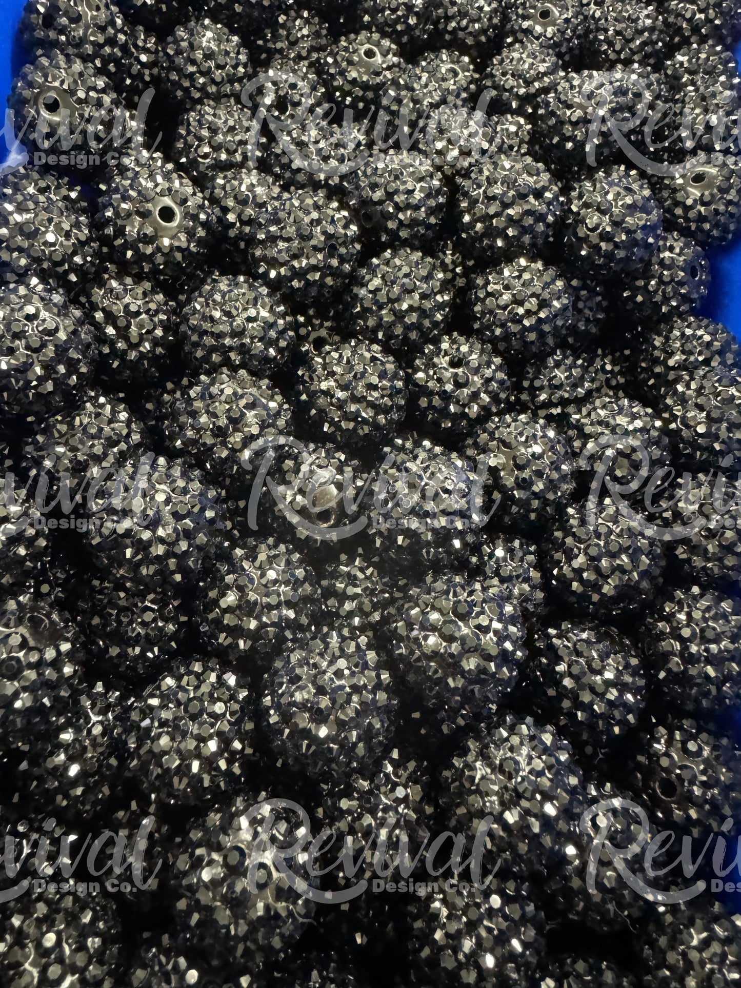 20mm Rhinestone - Jet Black