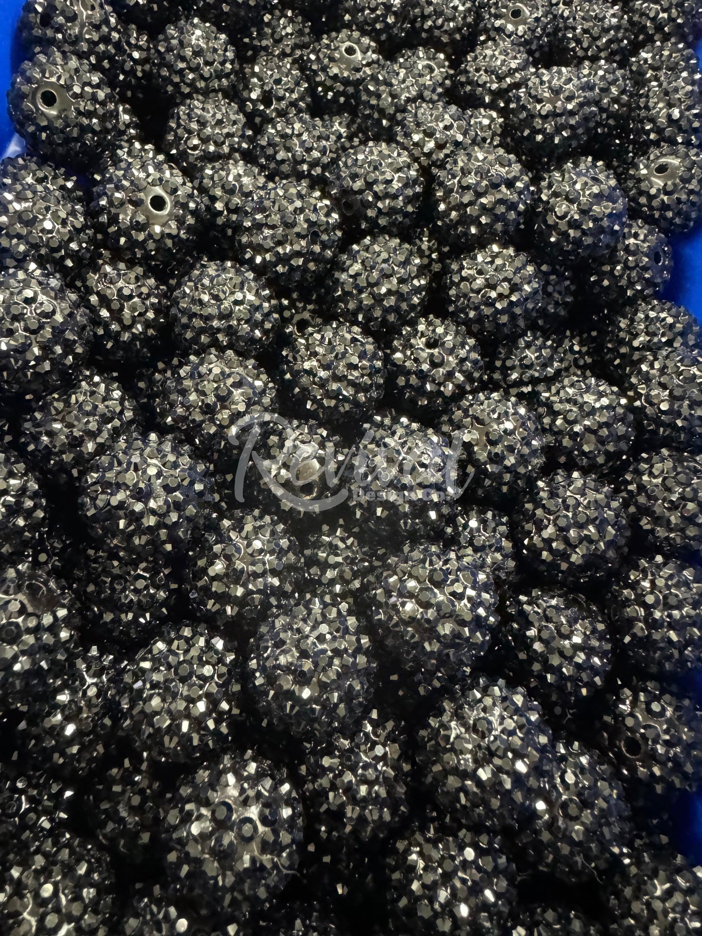 20mm Rhinestone - Jet Black