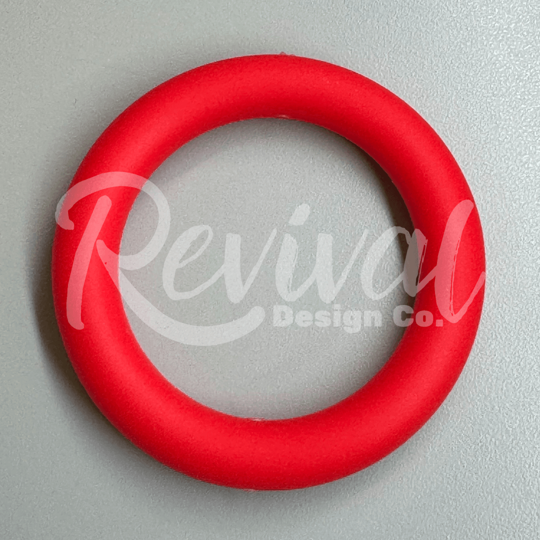 Red - 65mm Silicone Ring