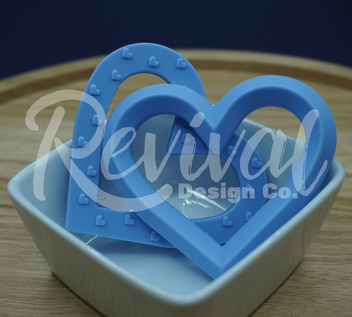 Serenity - 80mm Silicone Heart Ring/Teether