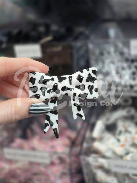 Cow - Silicone Bow Focal/Straw Topper