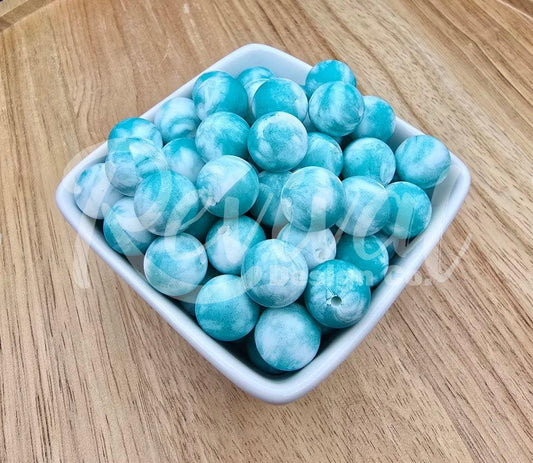 15mm Patterned Silicone Bead - Chasing Mavericks