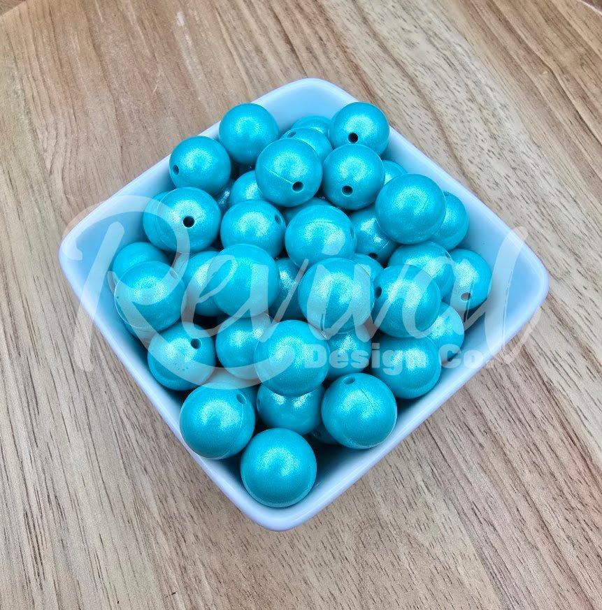 Turquoise Trail - 15mm Opal Silicone Bead
